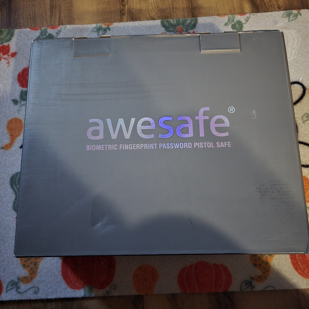 Biometric Fingerprint Password Pistol Safe - Gray